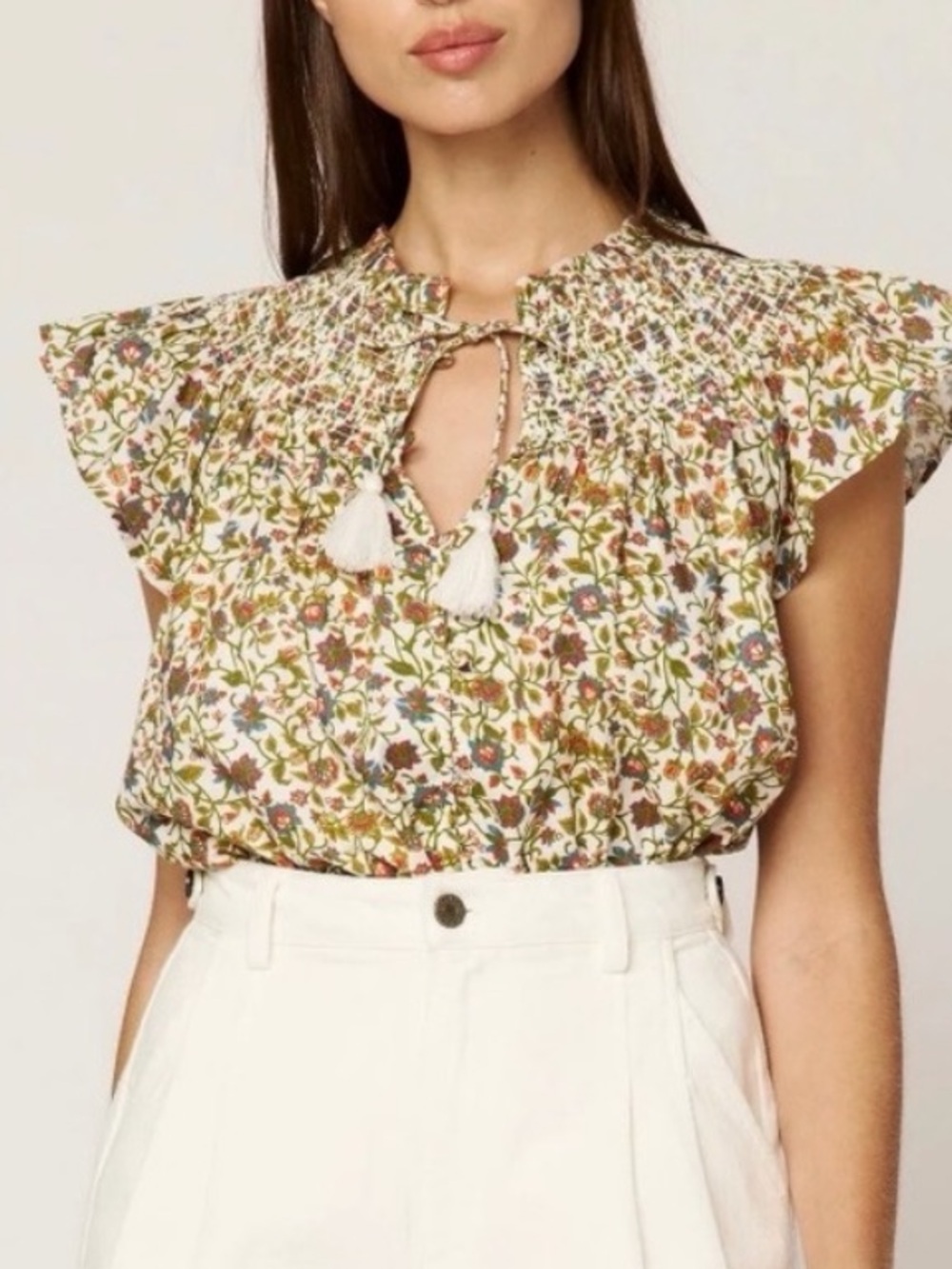 NWT CLEOBELLA dira blouse in viti floral top sz XL